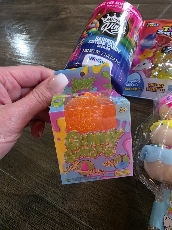 NIB Lot of 6 toys! 3taba squishies,1orange gumdrop, 1snarkie, 1rainbow squish - Picture 2 of 9